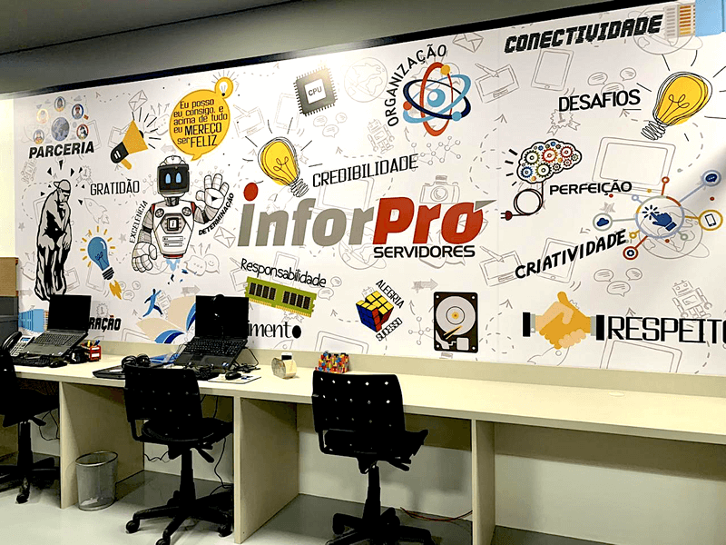 Área comercial administrativa da InforPró