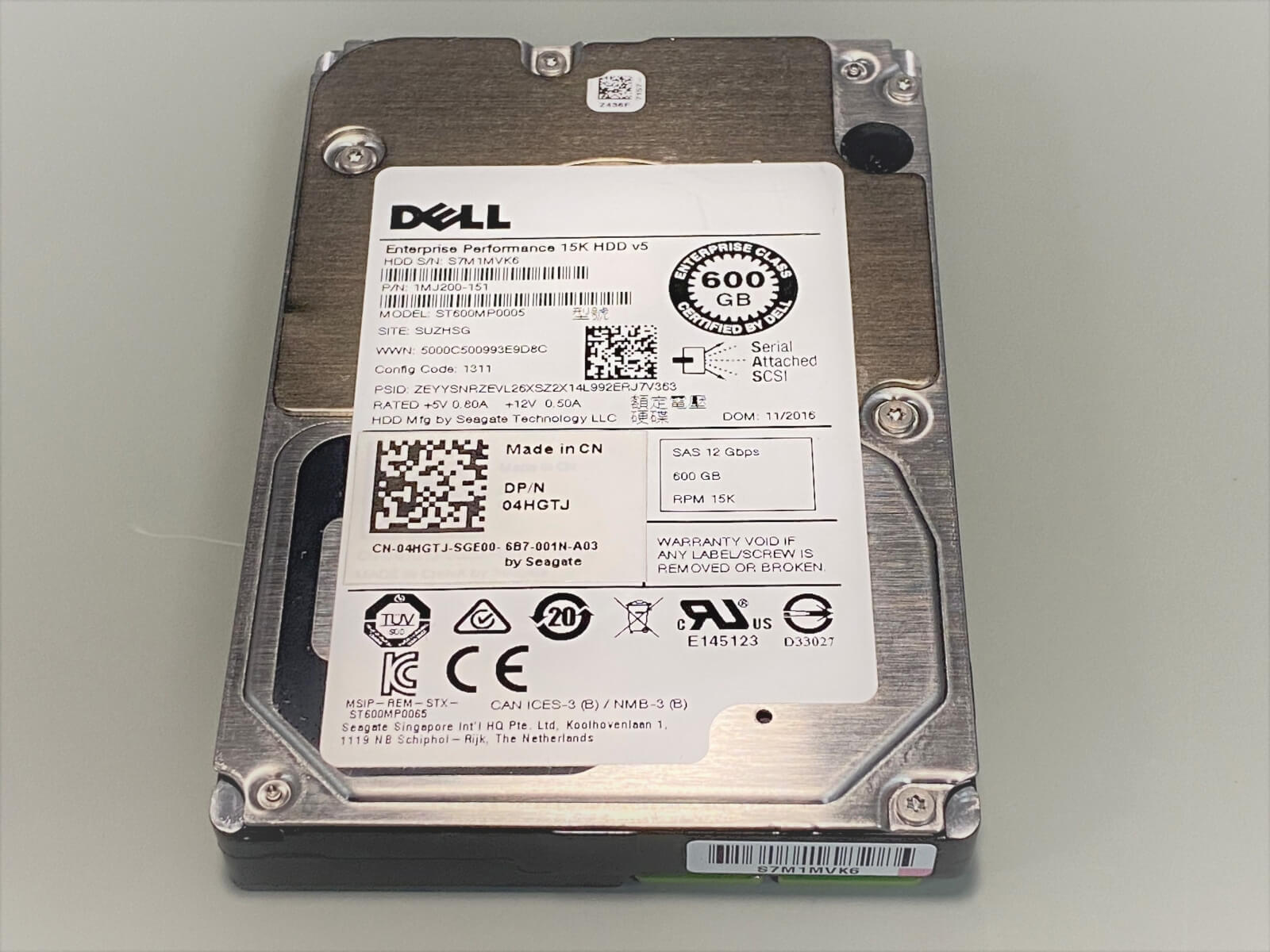 エイチピーイーEH0600JEDHE HPE 600GB 15K 12G SAS SFF SC Hard Drive