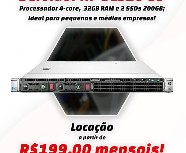 Servidor HP DL320 Gen8 (Locação)
