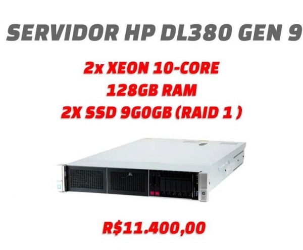 SERVIDOR HP PROLIANT DL380 GEN 9