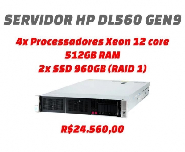 Servidor HP DL560 Gen9