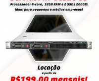 Servidor HP DL320 Gen8 (Locação)