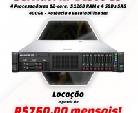 Servidor HP DL560 Gen9 (Locação)