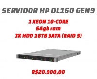 Servidor HP Proliant DL160 Gen 9